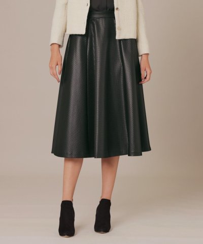 美品 MACKINTOSH LONDON マッキントッシュ フレアスカート 黒L  