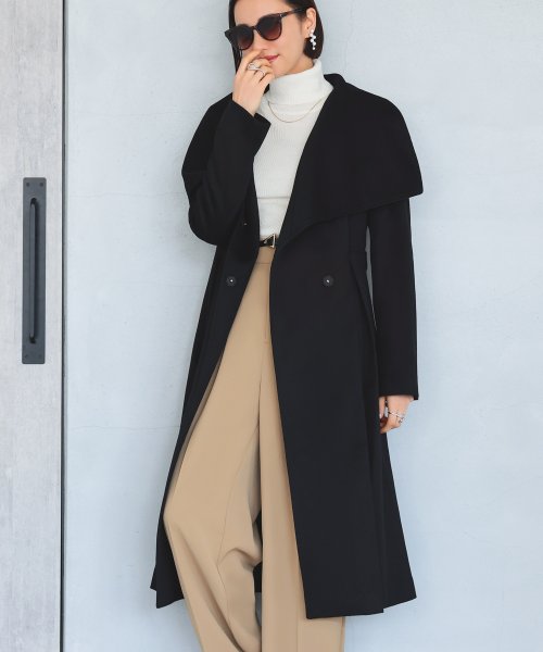 ビッグスタンドカラーウールコート「K1138」 