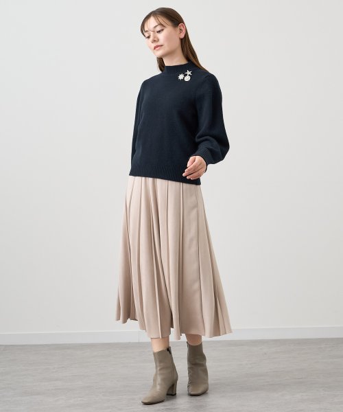 スエードライクプリーツ スカート(505678286) | アナイ(ANAYI) - MAGASEEK 