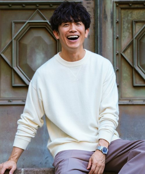 櫻井貴史×DRESSTERIORコラボ シャギーニット ハイツイストコットンニットカーディガン WS1237685983(9438円)