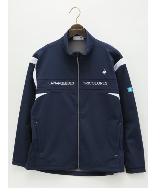 GRAND-BACK(グランバック)/【大きいサイズ】ルコックスポルティフ ゴルフ/le coq sportif GOLF ボンディング フルジップスタンドアウター メンズ アウター カットソー カ/ネイビー