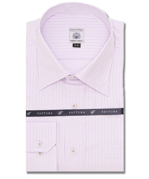 GRAND-BACK(グランバック)/【大きいサイズ】ファットゥーラ/FATTURA 日本製 綿100％ ボタンダウン 長袖 シャツ メンズ ワイシャツ ビジネス ノーアイロン 形態安定 yシャツ /ピンク