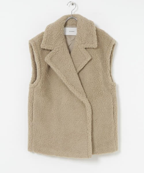 URBAN RESEARCH(アーバンリサーチ)/ADAWAS　FAKE MOUTON GILET/BEIGE