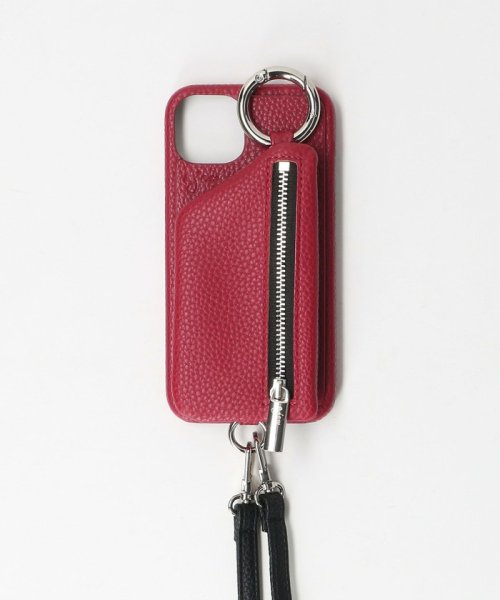 BEAUTY&YOUTH UNITED ARROWS(ビューティーアンドユース　ユナイテッドアローズ)/＜AJEW＞CADENAS ストラップ iPhone13 ケース/RED