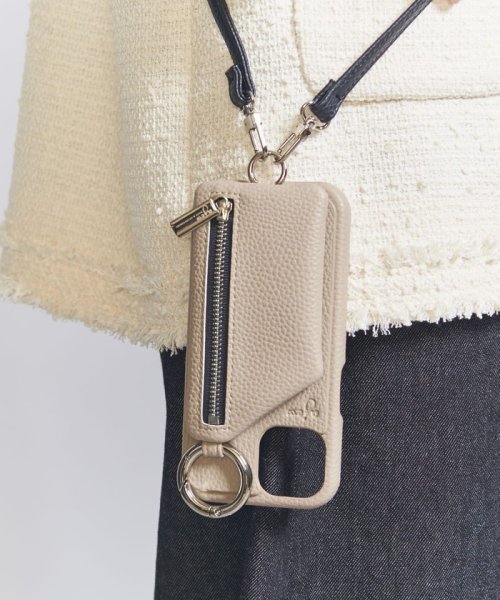 BEAUTY&YOUTH UNITED ARROWS(ビューティーアンドユース　ユナイテッドアローズ)/＜AJEW＞CADENAS ストラップ iPhone14Pro ケース/BEIGE