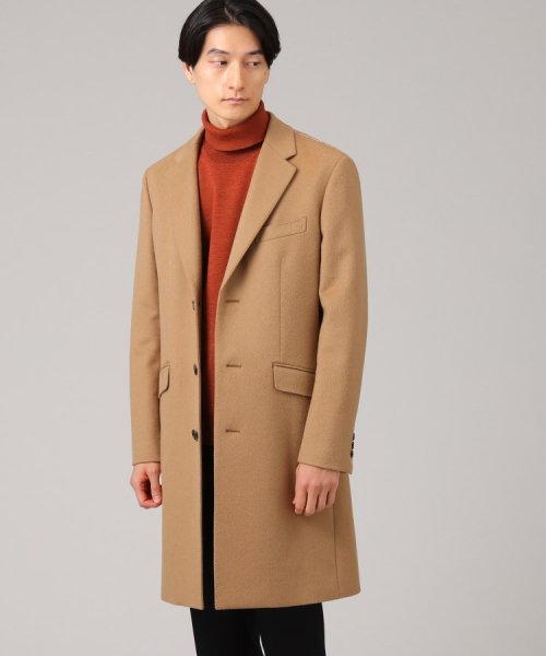 ウールカシミヤブレンド チェスターコート また