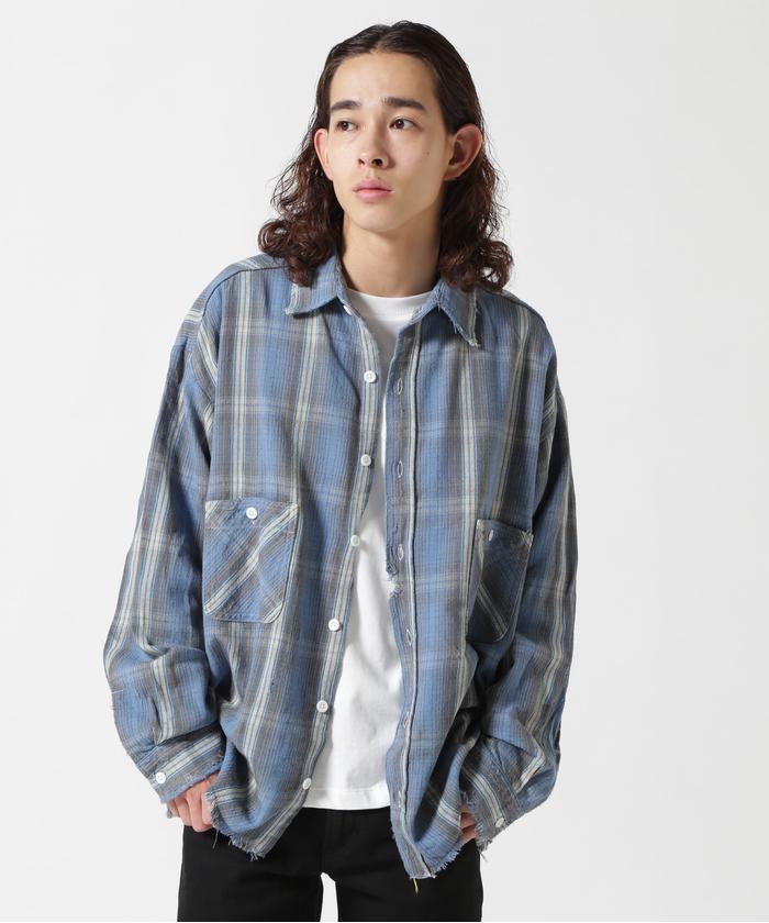 SAINT MICHAEL/セント マイケル/FRNNL SHIRT/CHECK/BUxYL(505681241