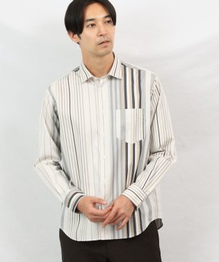 TAKEO KIKUCHI/【Sサイズ～】ランダムストライプ シャツ/505681653