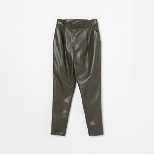 HELIOPOLE/FAKE LEATHER TAPERED PANTs/505681822
