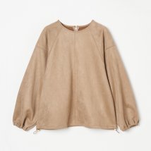 HELIOPOLE(エリオポール)/ECO SUEDE DOLMAN BLOUSE/ベージュ