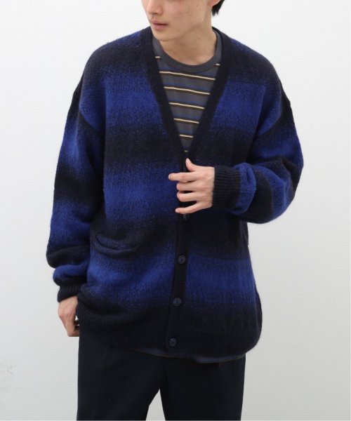 JOURNAL STANDARD(ジャーナルスタンダード)/【POP TRADING COMPANY / ポップトレーディングカンパニー】striped knitted cardigan/ブルー