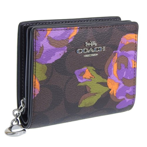 COACH コーチ SNAP WALLET スナップ ウォレット ローズ プリント シグネチャー 二つ折り 財布  X1320607046(10134円)
