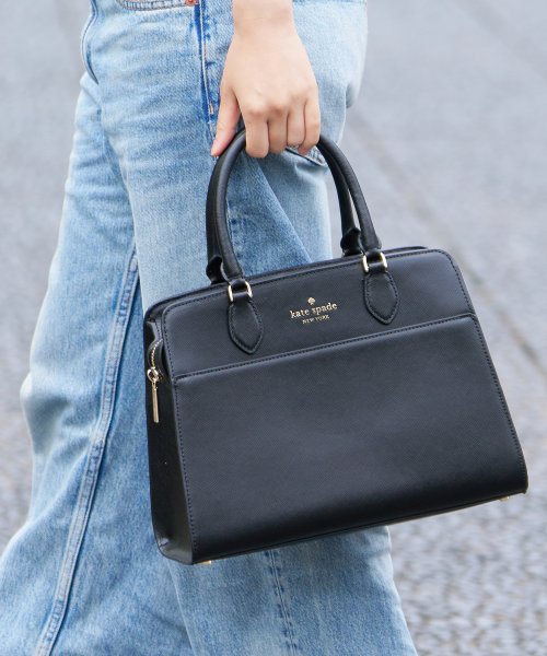 kate spade new york(ケイトスペードニューヨーク)/KATE SPADE ケイトスペード MADISON SMALL SATCHEL マディソン ハンド バッグ 斜めがけ ショルダー バッグ 2WAY Sサイズ /ブラック