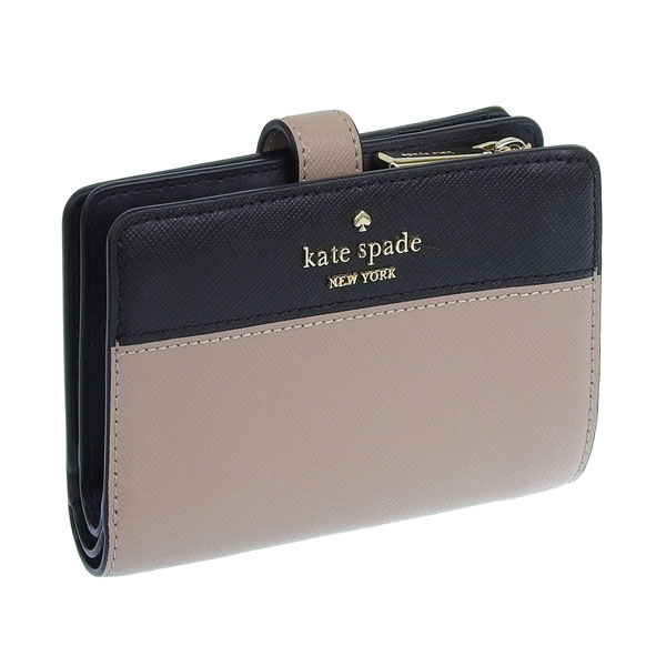 【新品】Kate Spade ケイトスペード レザー二つ折り財布