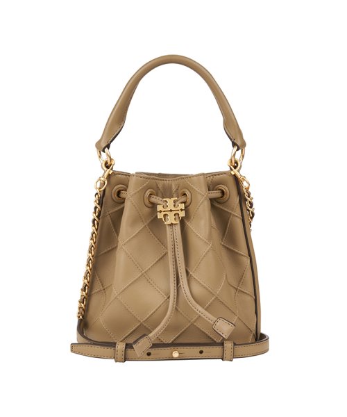 Tory Burch 142565 SMALL FLEMING SOFT BUCKET Bag Beige