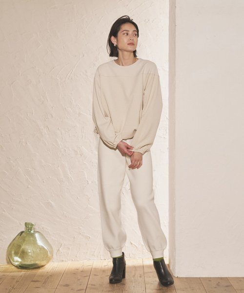 【Audrey and John Wad】スムースニットジョガーパンツ －洗濯機洗い可－ H164 B79 W58 H82