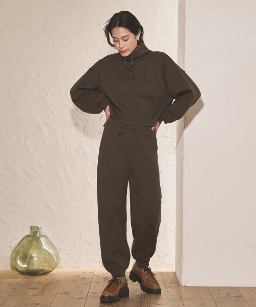 【Audrey and John Wad】スムースニットジョガーパンツ －洗濯機洗い可－ H164 B79 W58 H82