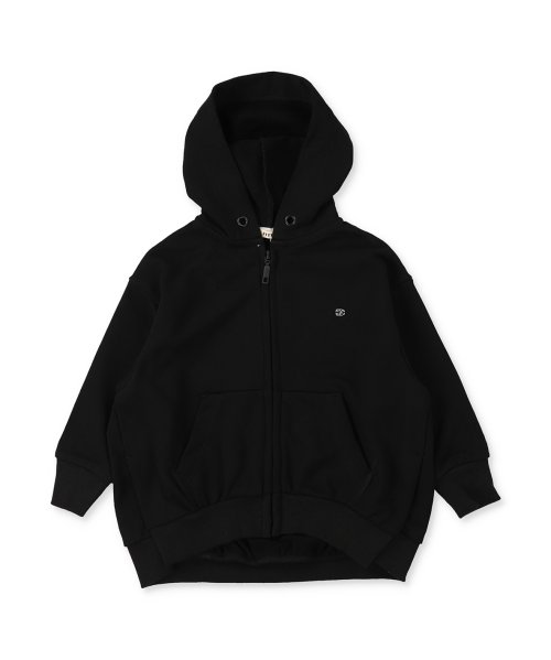 FITH(フィス)/裏毛 ZIP UP 長袖 パーカー/ブラック