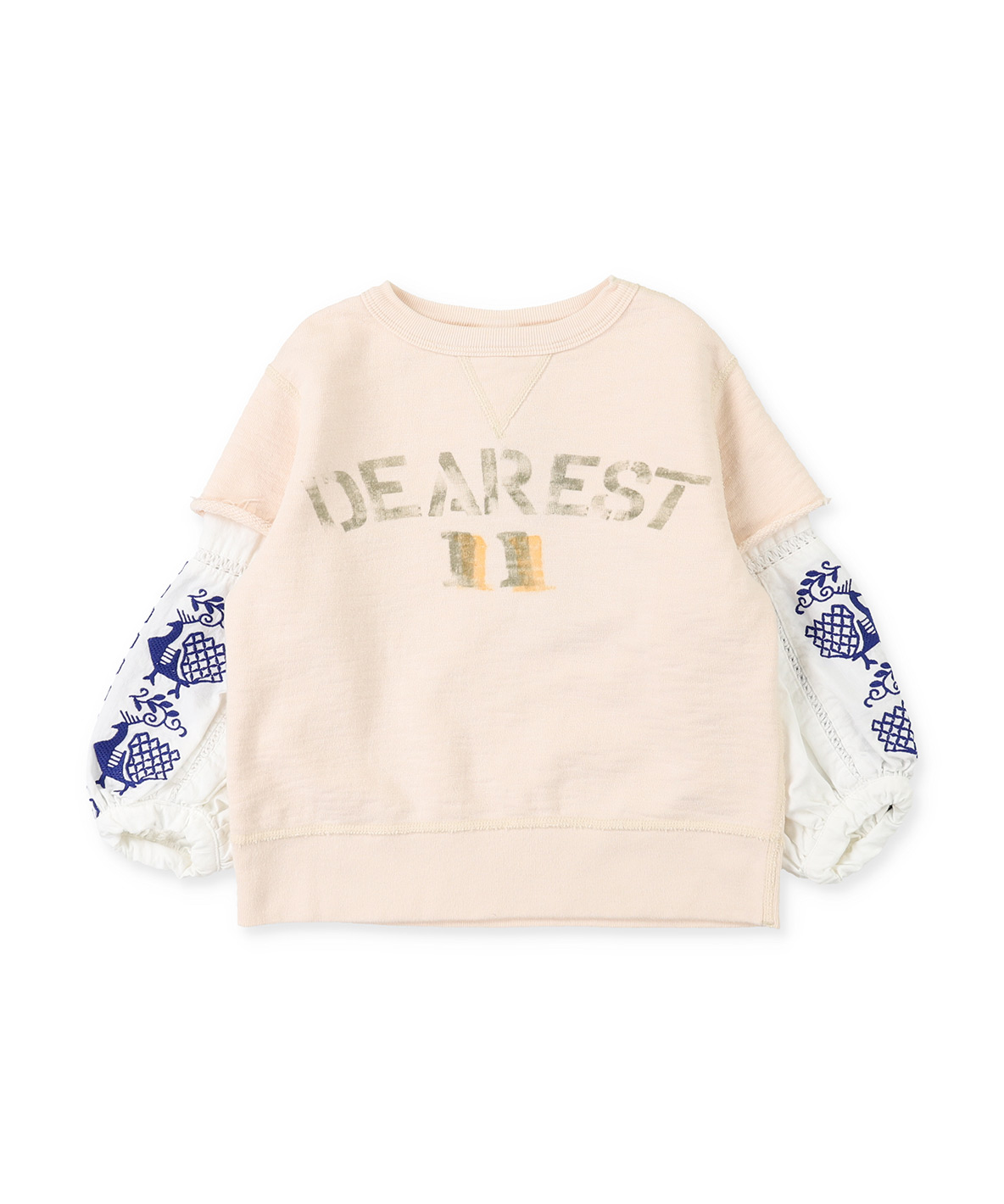 FITH フィス FITH ビンテージ裏毛 エンブロイダリー スウェット ホワイト 120cm