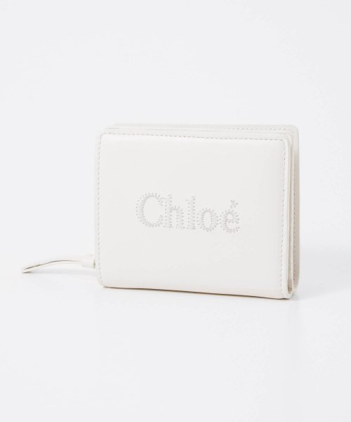 Chloe(クロエ)/クロエ Chloe CHC23SP867I10 二つ折り財布 レディース 財布 ミニ財布 クロエ センス コンパクトウォレット CHLOE SENSE/ホワイト