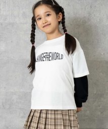 ANAP KIDS/APK袖レイヤード裏毛トップス/505684980