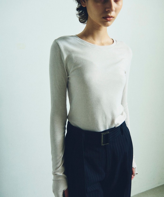 GRACECONTINENTAL バックオープントップ ベージュ 36 GRACECONTINENTAL バックオープントップ ベージュ 36