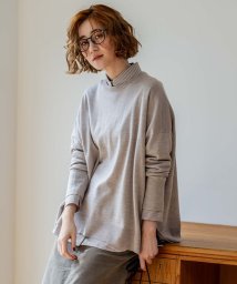 NIJYUSANKU（SMALL SIZE）(23区（小さいサイズ）)/【WEB限定カラーあり/洗える】ウーステッドウール ビッグシルエット ニット/ブラウン系