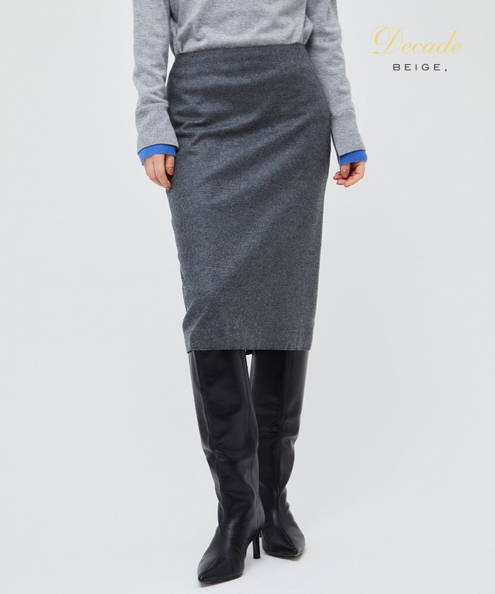 BEIGE CORBY / タイトスカート C. GRAY 0