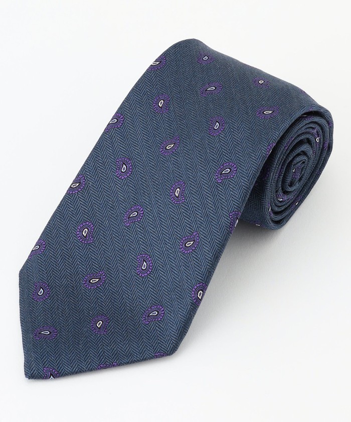 ネクタイ　stainless パール J.PRESS｜【VINTAGE JACQUARD COLLECTION】小紋柄 ネクタイ