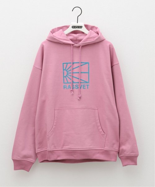 PULP(パルプ)/【RASSVET / ラスベート】MEN LOGO HOODIE/ピンク