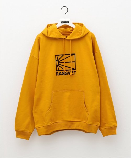 PULP(パルプ)/【RASSVET / ラスベート】MEN LOGO HOODIE/イエロー