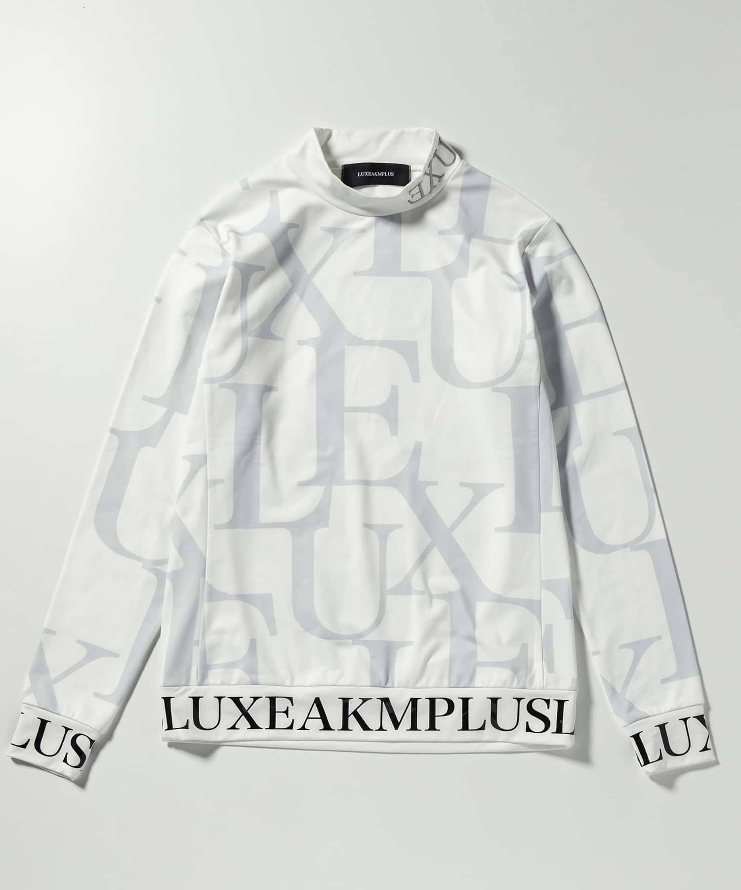 セール】LUXEAKMPLUS(リュクスエイケイエムプラス)ゴルフ 裾ロゴ総柄
