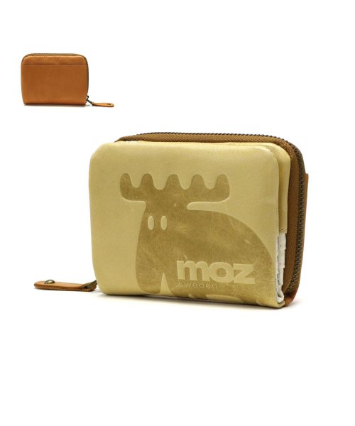 moz(モズ)/モズ 財布 moz 二つ折り財布 Elk ウォレット スウェーデン ZNWE－86000/ベージュ