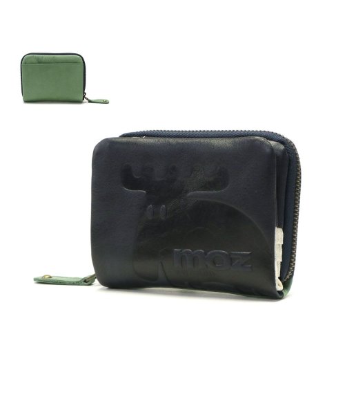 moz(モズ)/モズ 財布 moz 二つ折り財布 Elk ウォレット スウェーデン ZNWE－86000/ネイビー