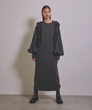 MIELI INVARIANT/Frill Cocoon Dress/505092515