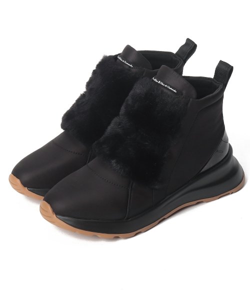 フェイクファーモチーフハイカットスニーカー シューズ T1265480055(9724円)