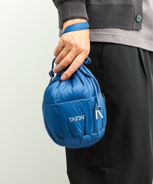 NOLLEY’S goodman(ノーリーズグッドマン)/【TAION/タイオン】DRAW STRING DOWN BAG S /ブルー