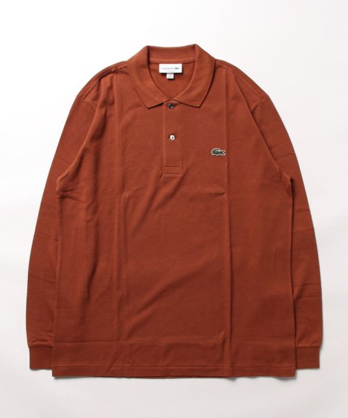 JUNRed(ジュンレッド)/LACOSTE ラコステ / オリジナルフィット 長袖 ポロシャツ/レンガ（75）