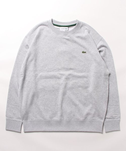 JUNRed(ジュンレッド)/LACOSTE ラコステ / プレミアムスウェットクルーネック/グレー（07）