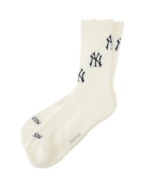 JUNRed(ジュンレッド)/ROSTER SOX×MLB TEAM 3LOGO SOCKS/ホワイト（10）