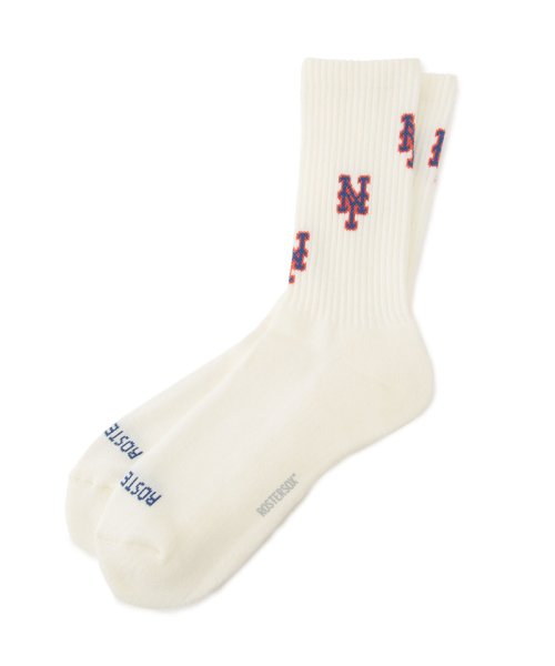 JUNRed(ジュンレッド)/ROSTER SOX×MLB TEAM 3LOGO SOCKS/ホワイト系（12）