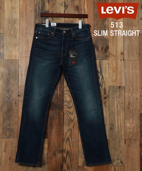 marukawa shonan(marukawa shonan)/【Levi's/リーバイス】513 SLIM STRAIGHT ストレッチ スリム ストレート ジーンズ/08513 ジーパン デニムパンツ/ダークビンテージ