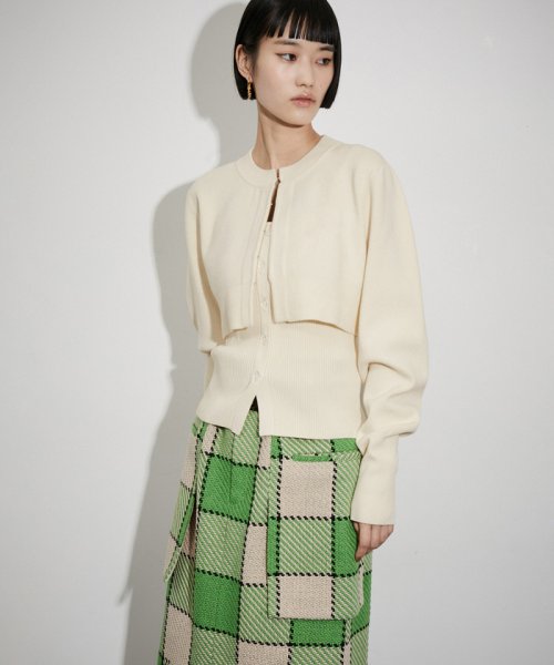 〈SETアイテム〉キャミソールセットクロップドカーディガン カーディガン キャミソール size