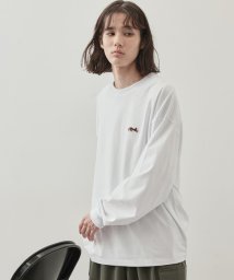 JUNRed/エシカルワッペンロングスリーブTシャツ/505675111