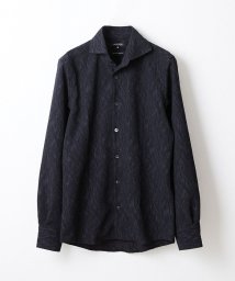 MICHEL KLEIN HOMME(ミッシェルクランオム)/《日本製》加賀ジャガードシャツ/ブラック（94）