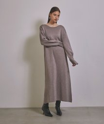 MIELI INVARIANT(ミエリ インヴァリアント)/Glitter Dot Knit Dress/グレー