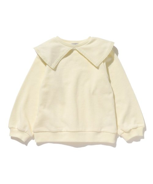 SHOO・LA・RUE(Kids) (シューラルーキッズ)/【110－140cm】衿レース使いスウェット/アイボリー（004）