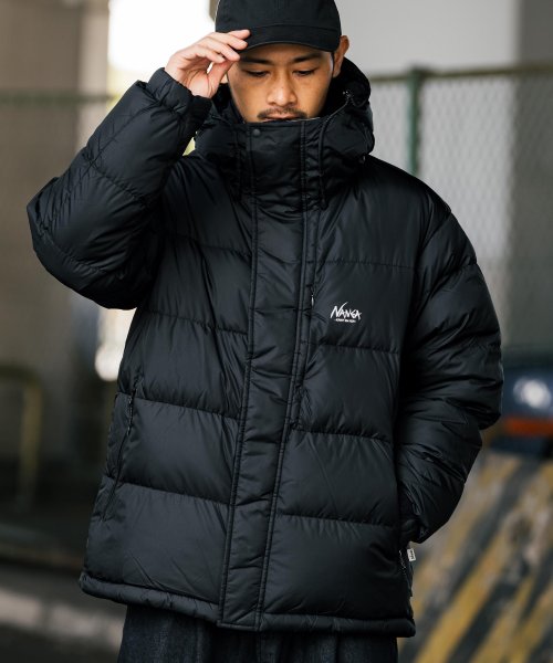 NANGA ナンガ レトロ ダウンジャケット 河田フェザー メンズ アウター 軽量 撥水 防寒 アウトドア キャンプ カジュアル KRIFF MAYER 231 着丈 KRIFF 肩幅 身幅 約62cm 袖丈 NANGA MAYER 耐久性
