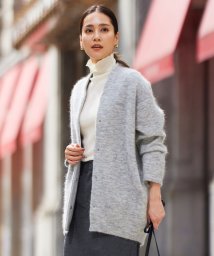 JIYU-KU(LARGE SIZE)(自由区（大きいサイズ）)/【WEB限定カラーあり・昨年大人気商品をアップデート】モヘアニット アウター/ライトグレー系