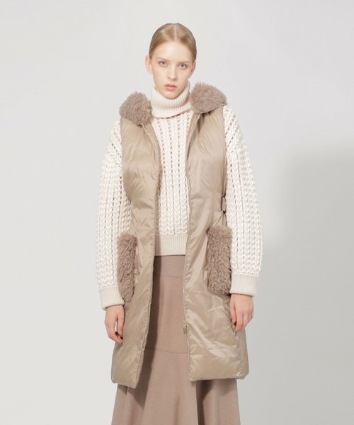 【VERY NaVY 2023年12月号掲載】エアリーグレース　ダウンジレ【80周年記念アイテム】 